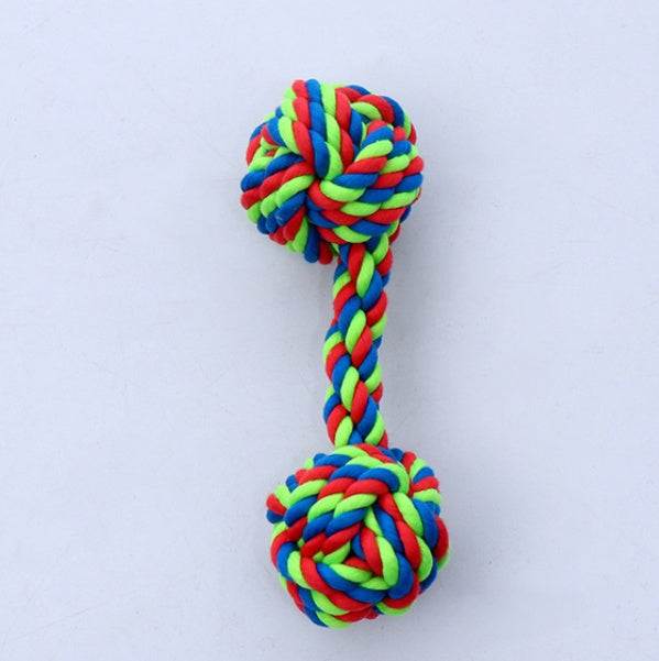 Colorful pet supplies dog cotton rope toy for chewing and playing