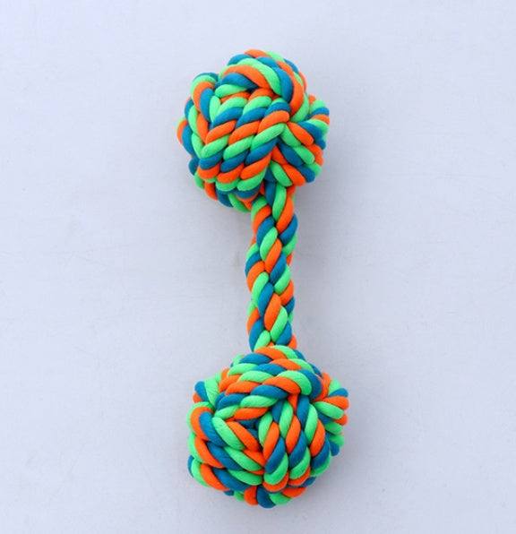 Colorful pet supplies dog cotton rope toy for chewing and playing
