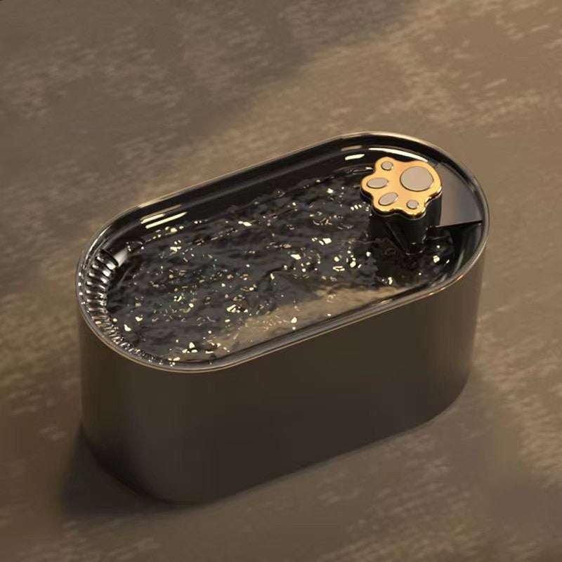 3L cat water fountain with ultra-quiet pump, LED light alert, triple filtration, and 3-liter capacity for cats and dogs