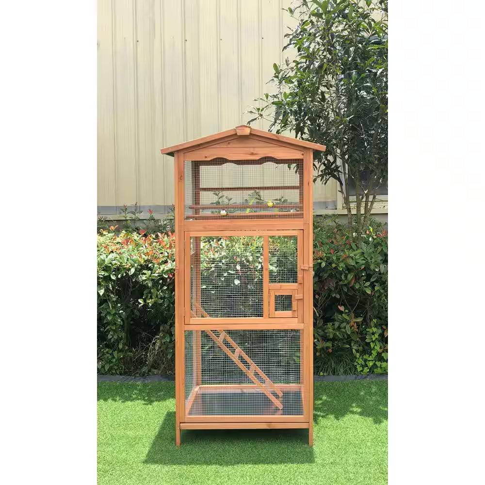 Wooden Bird Cage Outdoor for Small Birds