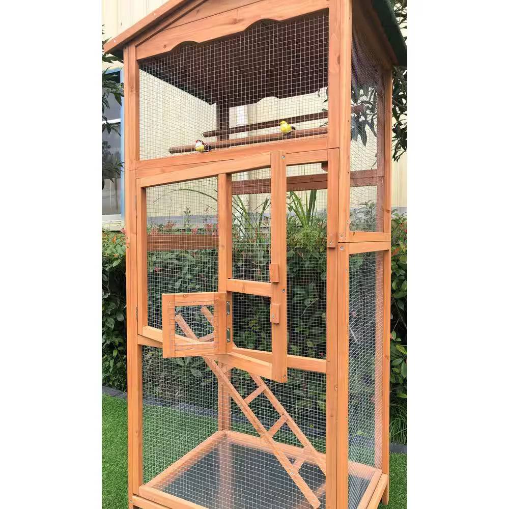 Wooden Bird Cage Outdoor for Small Birds