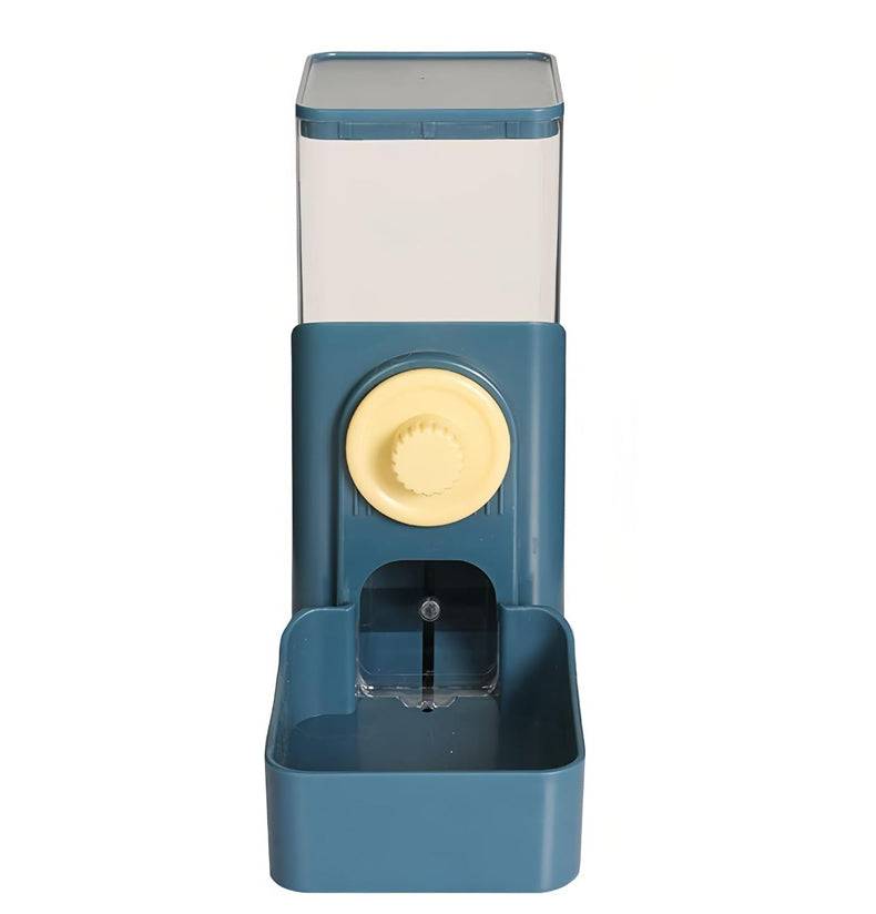 Hanging automatic food water dispenser for small pet cages made of transparent PET material