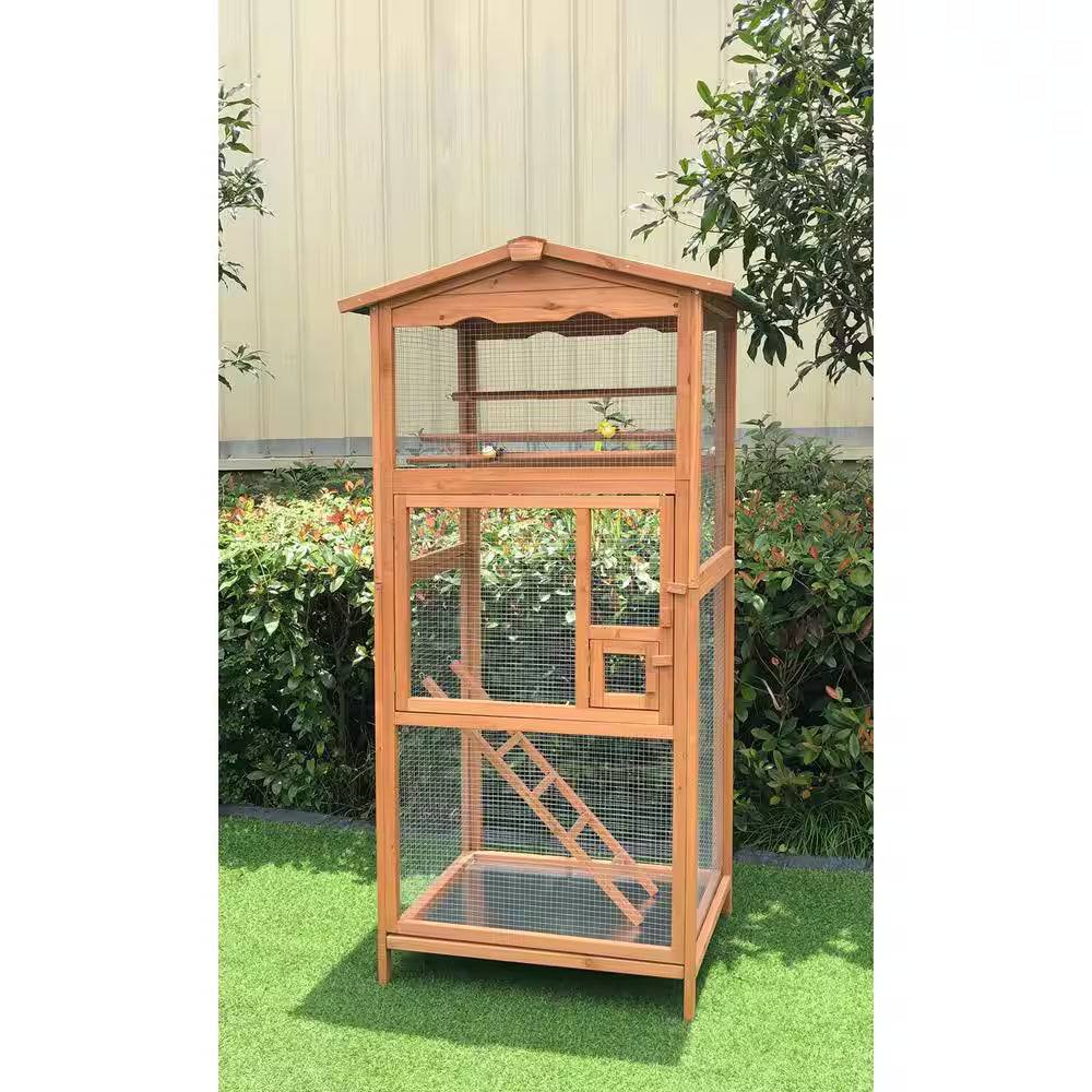 Wooden Bird Cage Outdoor for Small Birds