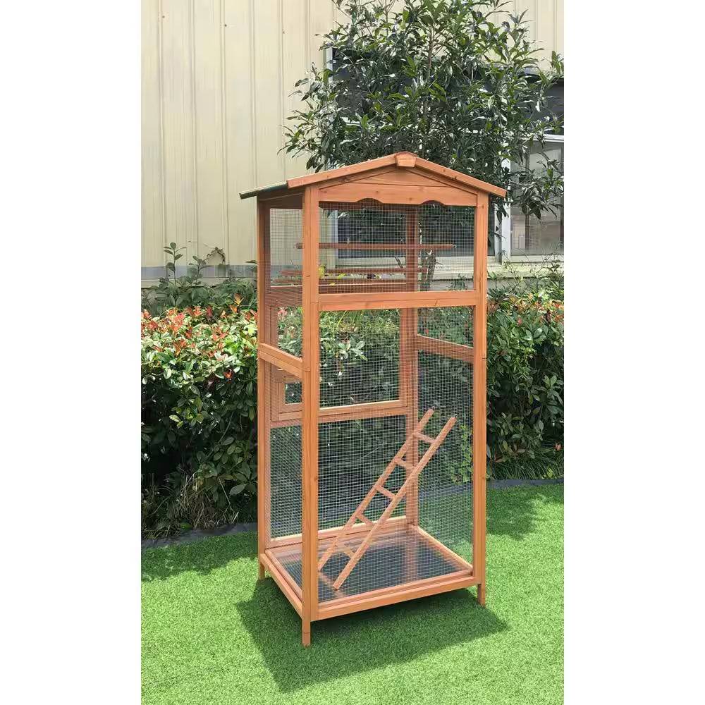 Wooden Bird Cage Outdoor for Small Birds