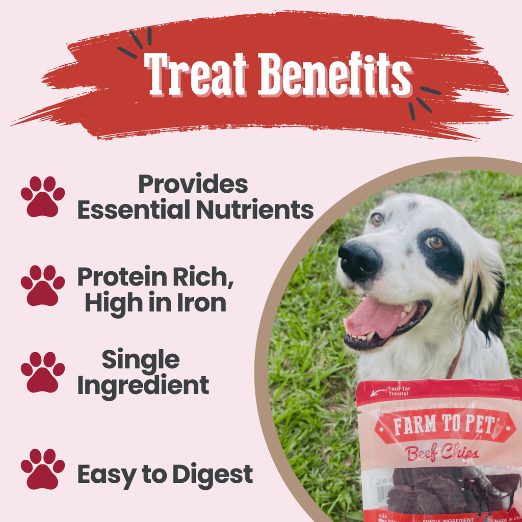 Beef Chips snack pack bundles of crunchy, protein-rich dog treats for training and travel