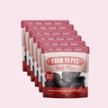 Beef Chips snack pack bundles for healthy dog training treats and travel snacks