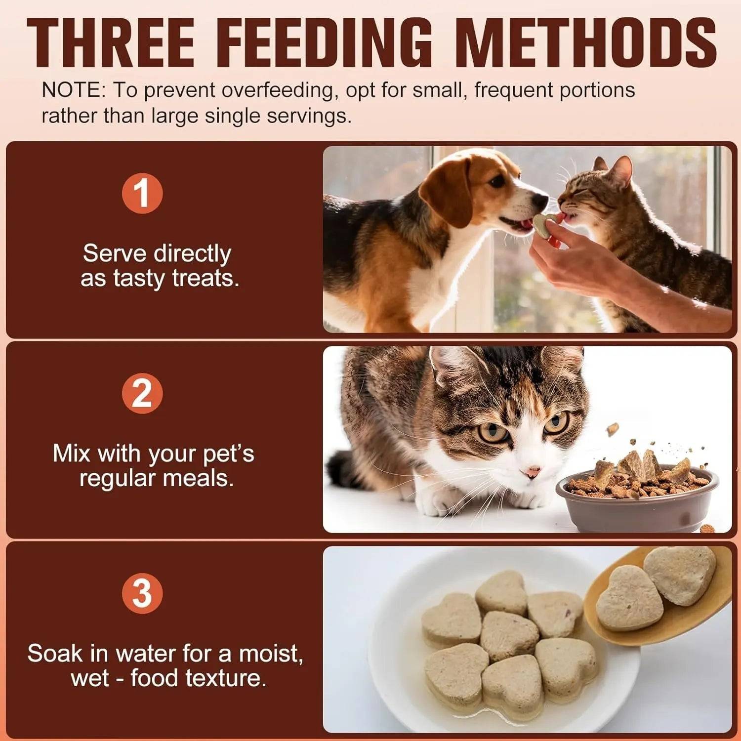 Freeze Dried Dog Cat Treats - 98% Meat & Grain Free