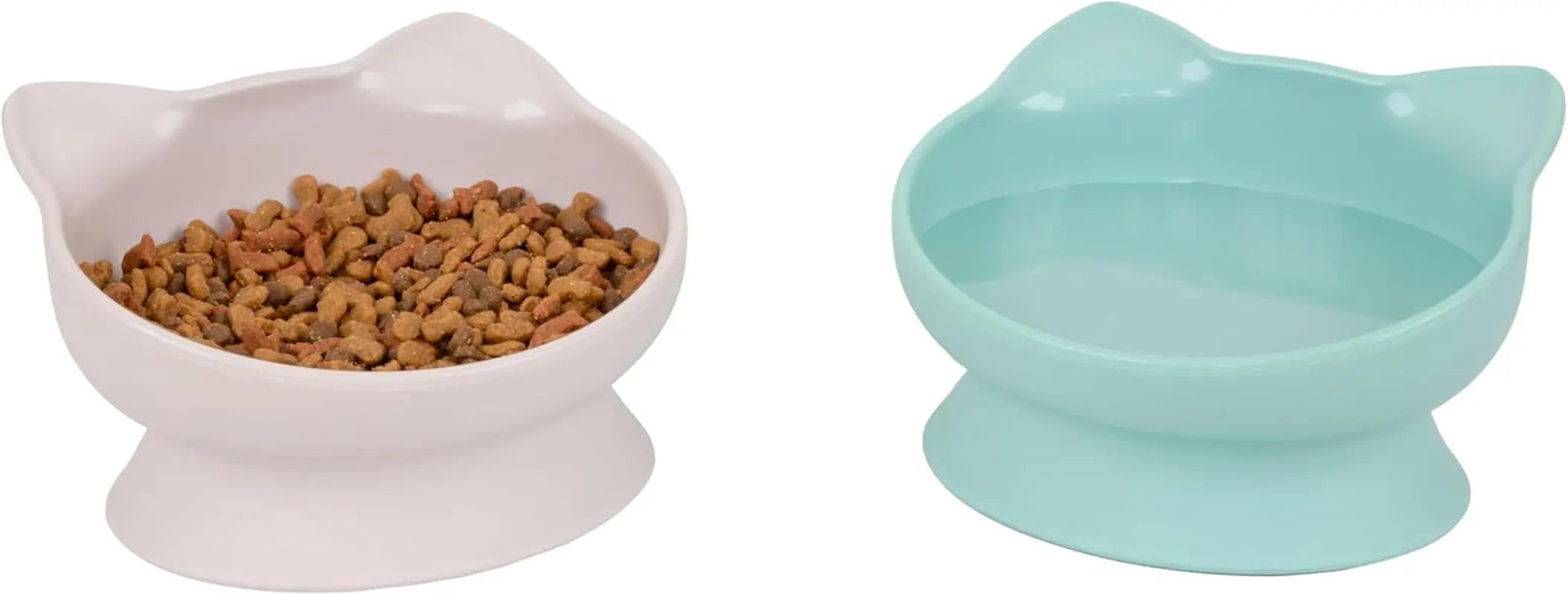 Kitty City Elevated Cat Bowls Set for Comfortable Feeding