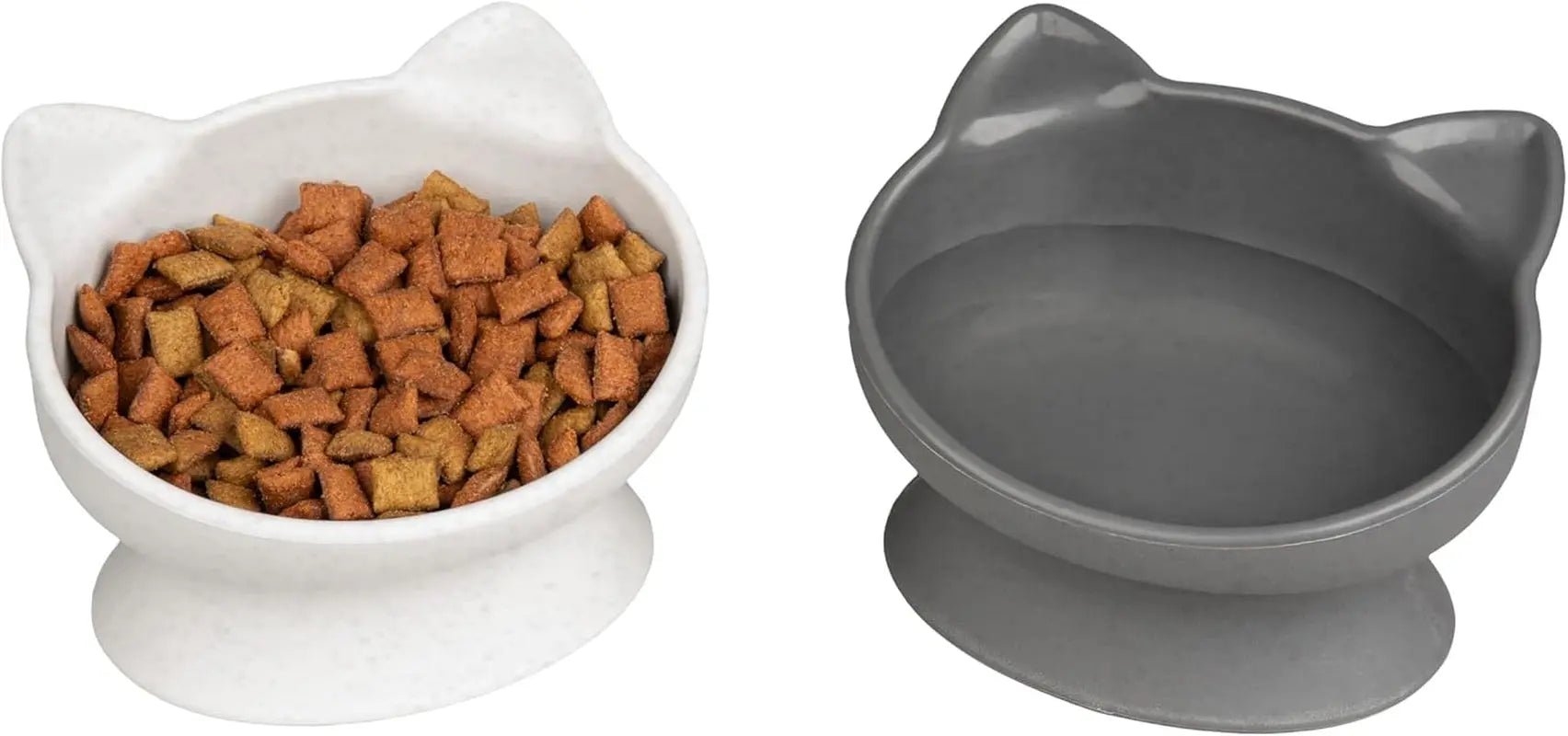 Kitty City Elevated Cat Bowls Set for Comfortable Feeding
