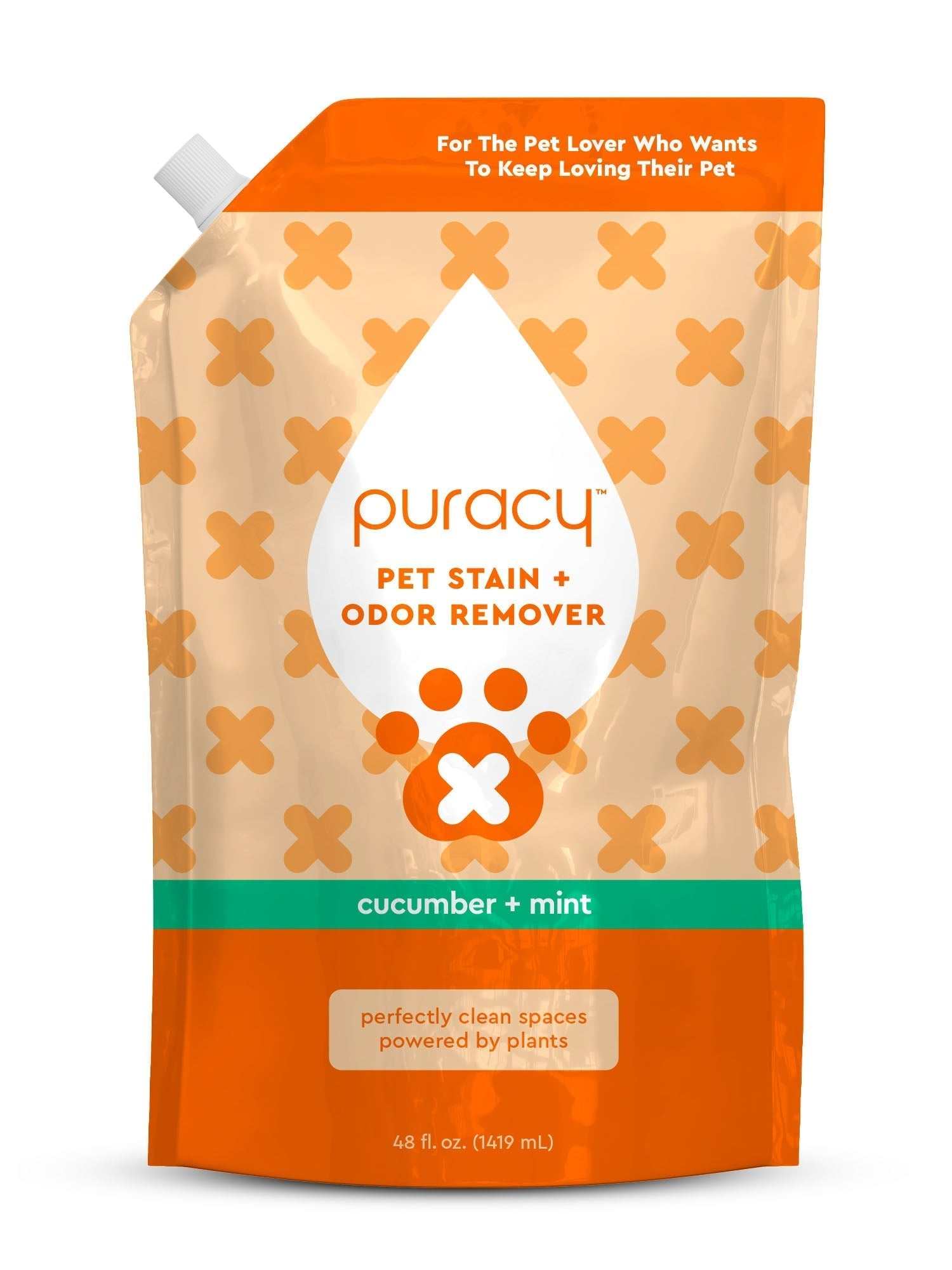 Pet Stain & Odor Remover bottle with natural enzyme formula for tough pet stains and odors on carpets and upholstery