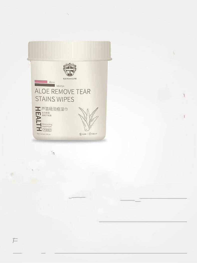 Wet wipes for dogs in a can with aloe essence and non-woven fabric for pet cleaning