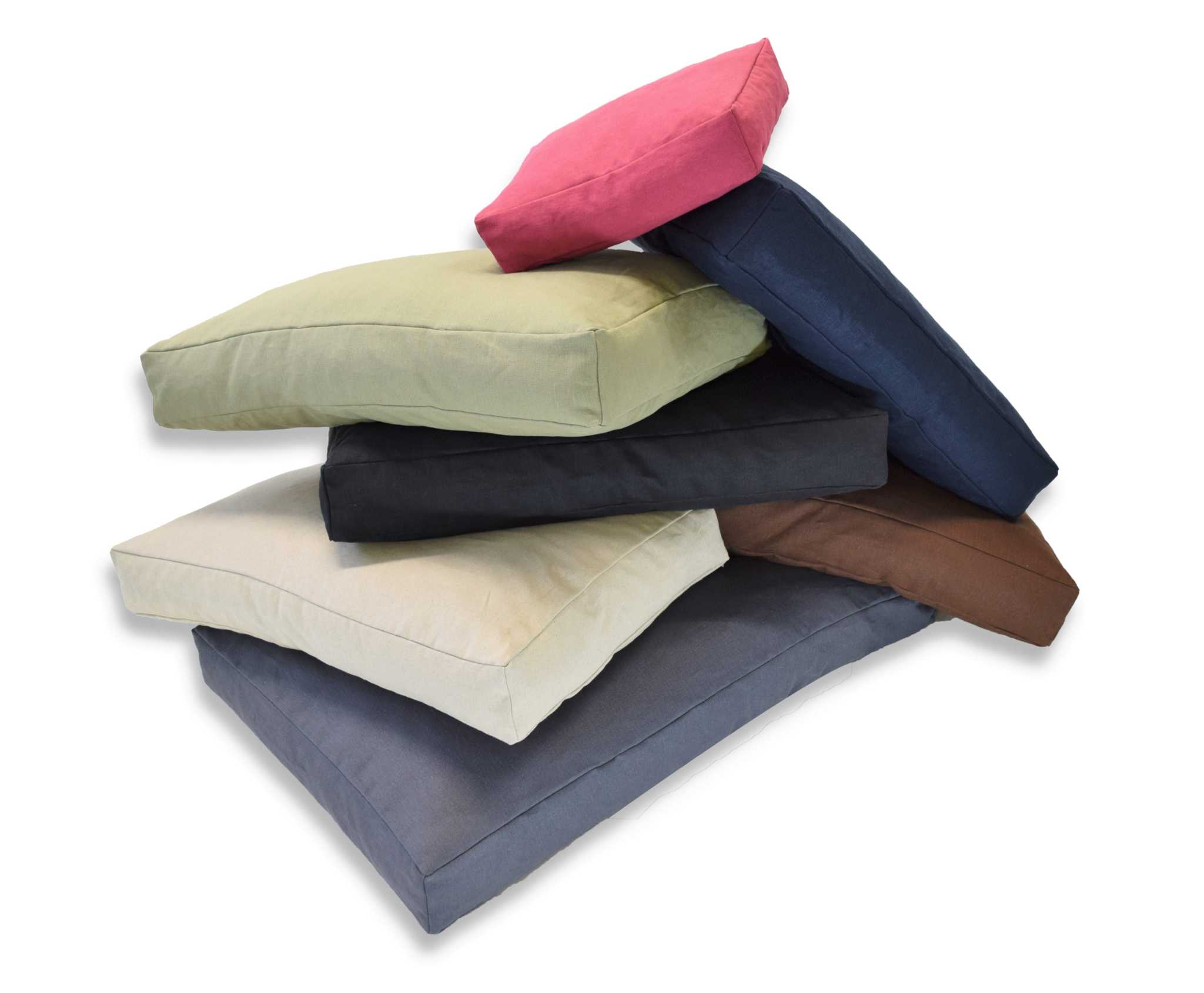 Premium hemp dog bed with CertiPUR-US foam fill for durable, supportive pet comfort