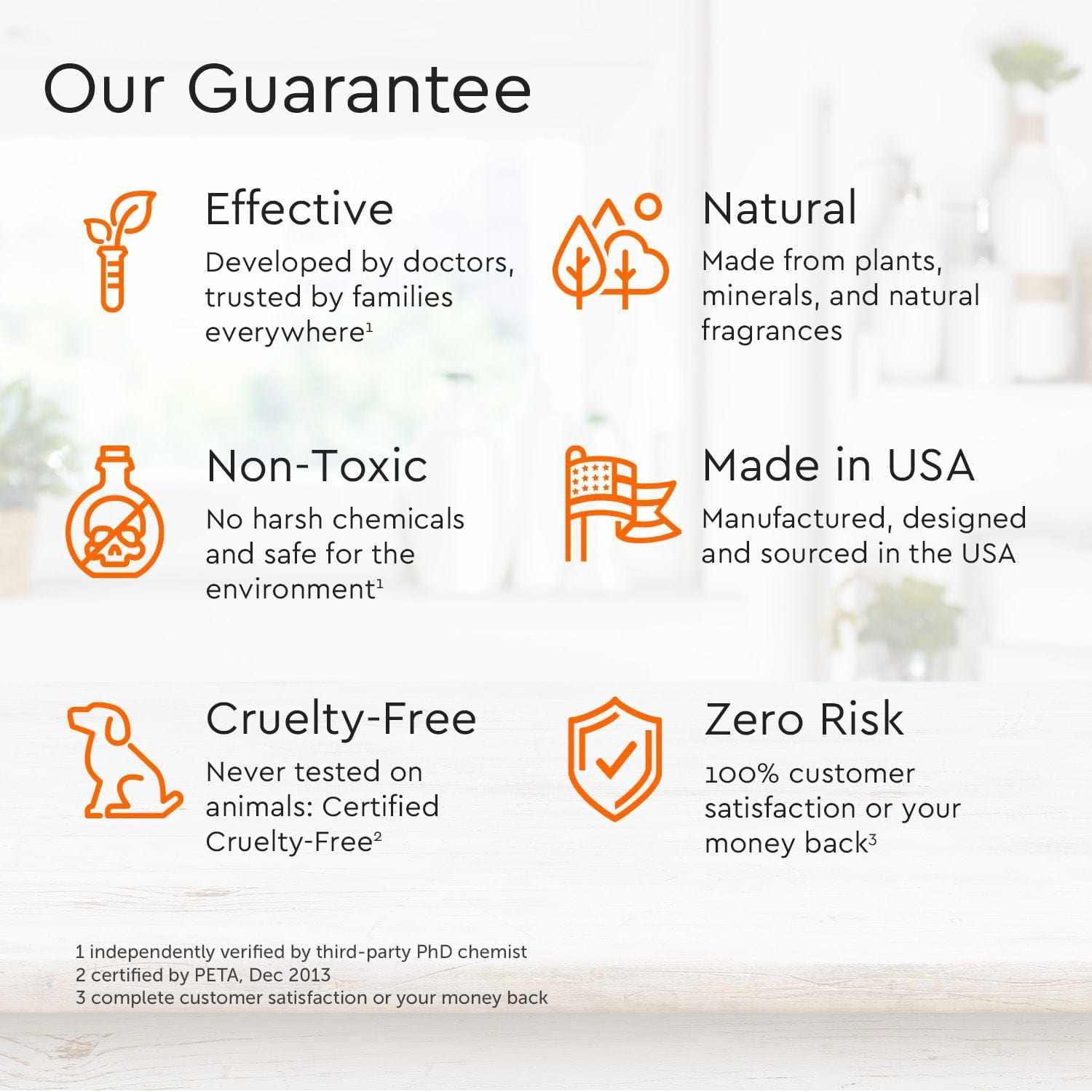 Pet Stain & Odor Remover bottle with plant-based enzyme formula for removing pet stains and odors on carpet, fabric, and upholstery
