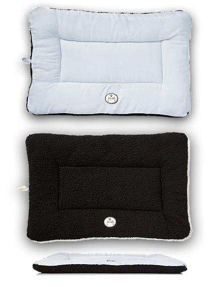 Pet Life 'Eco-Paw' reversible eco-friendly dog bed mat with fleece and polyester cotton sides