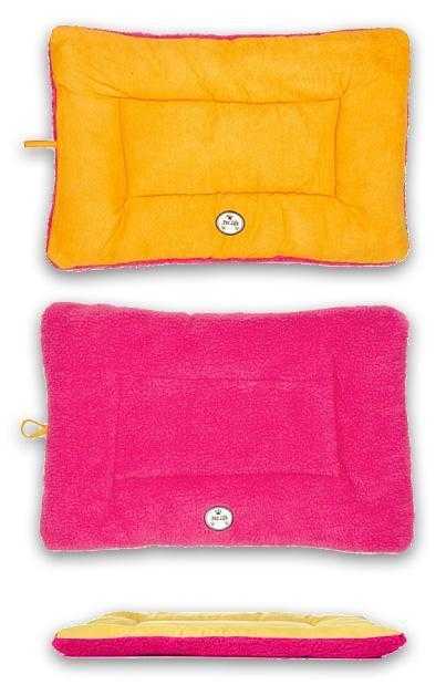 Pet Life 'Eco-Paw' reversible eco-friendly dog bed mat with soft fleece and recyclable polyfill