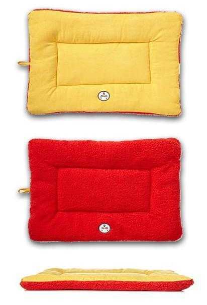 Pet Life 'Eco-Paw' reversible eco-friendly dog bed mat with fleece and cotton fabrics