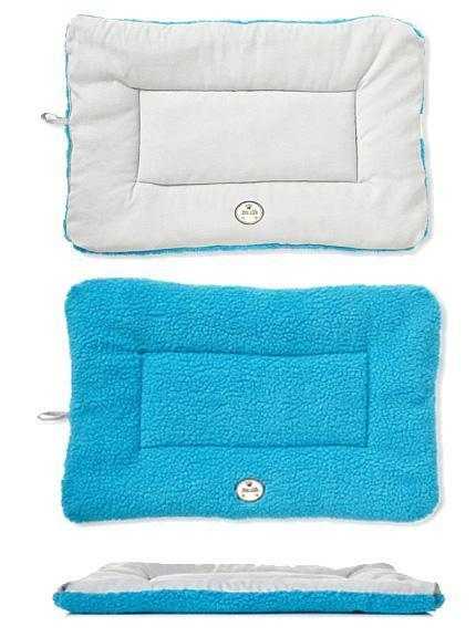 Pet Life 'Eco-Paw' reversible eco-friendly dog bed mat with fleece and polyester cotton fabric, available in multiple sizes and colors